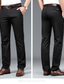 abordables Chino-pantalon de couleur pour hommes pantalon chino pantalon décontracté d&#039;affaires coupe slim pantalon droit de couleur unie