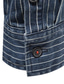 abordables camisa gruesa de los hombres-Hombre Camisa vaquera Color sólido Manga Larga Tops Negro Azul Marino