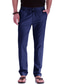 tanie spodnie codzienne-Męskie Spodnie Elastyczny pas Multi Pocket Elastyczna konstrukcja ze sznurkiem Codzienny Chino Biznes Codzienny Średnio elastyczny Komfort Oddychający Odprowadza wilgoć Jednokolorowe Czarny Niebieski