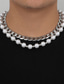 お買い得  Men&#039;s Trendy Jewelry-2個 チェーンネックレス For 男性用 ストリート 贈り物 日常 ステンレス鋼 スタック可能 幸運な