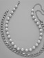 levne Men&#039;s Trendy Jewelry-2ks Řetízky For Pánské ulice Dar Denní Nerez Stohovatelné Šťastný
