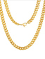 abordables Men&#039;s Trendy Jewelry-collar de cadena trenzada de acero inoxidable may polly cadena de oro de 7 mm de espesor para hombres
