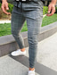 cheap Chinos-Men&#039;s Basic Essential Casual Jogger Ankle-Length Pants Plaid Checkered Mid Waist Black Grey Dark Grey Navy Blue M L XL 2XL 3XL