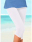 cheap Women&#039;s Pants-Women&#039;s Fashion Capri shorts Calf-Length Pants Casual Weekend Stretchy Plain Tummy Control Butt Lift Mid Waist Skinny Green White Black Blue Gray S M L XL XXL