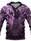 cheap Graphic Hoodies-Halloween Dragon Hoodie Mens Graphic Pullover Sweatshirt Green Purple Yellow Black Hooded Print Daily Sports Streetwear 3D Casual Big And Tall Celtic Festival Cotton