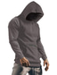 cheap Basic Hoodie Sweatshirts-Men&#039;s Hoodie Pullover Solid Color Zipper Pocket Casual Sports Active Casual Hoodies Sweatshirts ArmyGreen flecking gray White
