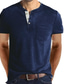billiga Henley-skjortor för män-t-shirt ärmficka för män henley stard sommarvin röd grön blå kungsblå mörkblå