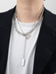 abordables Men&#039;s Trendy Jewelry-1 PC Collares con colgantes For Hombre Mujer Calle Regalo Diario Titanio Acero Apilable Suerte