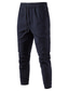 abordables Joggings-Homme Chino Pantalon Pantalons de Jogging Essentiel Coton Respirable Couleur unie Bleu Denim Amy Green Kaki 30 32 34