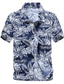 voordelige Hawaiiaanse overhemden-sun lorence casual bedrukte sneldrogende hawaii strandoverhemden met korte mouwen voor heren blauwwit xl