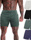 cheap Men&#039;s Shorts-Men&#039;s Shorts Beach Shorts Split Drawstring Pocket Simple Shorts Casual Holiday Micro-elastic Comfort Breathable Moisture Wicking Solid Color Mid Waist Gray Green White Black M L XL