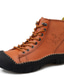 voordelige Hereninstappers &amp; loafers-Voor heren Sneakers Sportief Casual Brits Dagelijks Buiten Leer Zwart Bruin Herfst Winter Lente