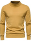 billige genser for menn-genser for menn genser ribbestrikket cropped strikket ensfarget turtleneck stilig grunnleggende hverdagsferie høst vinter svart blå m l xl / lang ermet