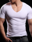 Χαμηλού Κόστους Ανδρικά μπλουζάκια casual-Ανδρικά Μπλουζάκι Σκέτο Λαιμόκοψη V Δρόμος Αργίες Κοντομάνικο Ρούχα Μοντέρνα Υψηλής Ποιότητας Καθημερινό Άνετο
