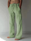 זול מכנסי טרנינג-בגדי ריקוד גברים מכנסיים מקרי / ספורטיבי צ&#039;ינו מכנסי קרגו שרוך כיס כיסים מרובים באורך מלא מכנסיים קזו&#039;אל יומי מיקרו-אלסטי צבע אחיד קומפורט נושם מותן בינוני משוחרר לבן שחור פול ירוק בהיר ירוק צבא S M