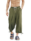 זול מכנסי טרנינג-בגדי ריקוד גברים סגנון סיני מקרי / ספורטיבי מכנסיים בג&#039;י רגל רחבה כיס מחרוזת רגליים מכנסיים קזו&#039;אל חוף מיקרו-אלסטי צבע אחיד קומפורט נושם מותן בינוני שחור אפור ירוק צבא כחול נייבי M L XL XXL 3XL