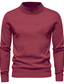 Недорогие мужской пуловер-свитер-мужской пуловер свитер джемпер в рубчик укороченный вязаный однотонный водолазка стильный базовый на каждый день для отпуска осень зима черный синий m l xl / длинный рукав