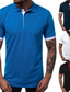 preiswerte Männerwelle-Herren poloshirt Golfhemd Tennis Shirt Schnelltrocknend Feuchtigkeitsableitung Leichtgewichtig Kurzarm T-Shirt Shirt Regular Fit Feste Farbe Sommer Tennis Golfspiel Laufen