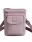 cheap Men&#039;s Bags-Women&#039;s Mobile Phone Bag Crossbody Bag Canvas Daily Solid Color Maroon Lotus root purple Dynamic green