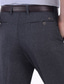 ieftine Pantaloni Chinos-Bărbați Costume Pantaloni Pantaloni Clasic Culoare solidă Simplu Confort Απαλό Lungime totală Oficial Afaceri Stil Clasic Cu talie inalta Negru Gri Talie Înaltă Strech