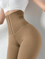 olcso Jóga leggings és harisnyanadrág-Női Jóga nadrág Hasformáló Alakformáló Magas derék Jóga Fitnesz Edzőterem edzés Harisnyanadrág Leggingek Alsók Fekete Szürke Ősz Tél Sport Sportruházat Nyúlós
