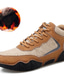 Χαμηλού Κόστους Ανδρικά Sneakers-Ανδρικά Αθλητικά Παπούτσια Καθημερινά ΕΞΩΤΕΡΙΚΟΥ ΧΩΡΟΥ Δερμάτινο Μαύρο Γκρίζο Καφέ Φθινόπωρο Χειμώνας Άνοιξη