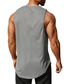 cheap Gym Tank Tops-Men&#039;s Tank Top Vest Undershirt Solid Color Crew Neck Casual Daily Sleeveless Tops Lightweight Fashion Muscle Big and Tall Green White Black / Summer / Summer