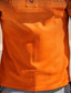 お買い得  3Dジッパーポロ-男性用 ポロシャツ ゴルフシャツ 勾配 折襟 イエロー ルビーレッド ブルー オレンジ グリーン 3Dプリント ストリート 日常 半袖 ジッパー 3D 衣類 ファッション カジュアル 高通気性 快適