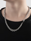 رخيصةأون Men&#039;s Trendy Jewelry-1PC عقد For رجالي شارع هدية مناسب للبس اليومي الصلب التيتانيوم كلاسيكي سعيد الحظ