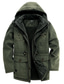 cheap Men&#039;s Jackets &amp; Coats-Men&#039;s Coat Hoodied Jacket Sherpa jacket Regular Coat Green Blue khaki Classic Style Daily Winter S M L XL XXL
