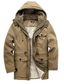 cheap Men&#039;s Jackets &amp; Coats-Men&#039;s Coat Hoodied Jacket Sherpa jacket Regular Coat Green Blue khaki Classic Style Daily Winter S M L XL XXL