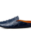 Χαμηλού Κόστους Αντρικά Clogs &amp; Mules-Ανδρικά Τσόκαρα &amp; μουλάρια Άνετα παπούτσια Βρετανικά στυλ παπούτσια Παπούτσια άνεσης Καθημερινό Βρετανικό Καθημερινά Δερμάτινο Μαύρο Μπλε Λευκό Άνοιξη Καλοκαίρι