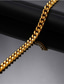 cheap Men&#039;s Trendy Jewelry-May polly Stainless steel twisted chain necklace gold men&#039;s 7mm thick chain