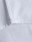 Недорогие Нарядные рубашки-Муж. Рубашка Однотонный Рубашечный воротник Повседневные Офис Длинный рукав Верхушки Деловые Классический Белый Черный Красный