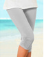 cheap Women&#039;s Pants-Women&#039;s Fashion Capri shorts Calf-Length Pants Casual Weekend Stretchy Plain Tummy Control Butt Lift Mid Waist Skinny Green White Black Blue Gray S M L XL XXL