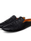 Χαμηλού Κόστους Αντρικά Clogs &amp; Mules-Ανδρικά Τσόκαρα &amp; μουλάρια Άνετα παπούτσια Βρετανικά στυλ παπούτσια Παπούτσια άνεσης Καθημερινό Βρετανικό Καθημερινά Δερμάτινο Μαύρο Μπλε Λευκό Άνοιξη Καλοκαίρι