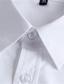 billiga Formella skjortor-Herr Skjorta Solid färg Nedvikt Gata Ledigt Button-Down Långärmad Blast Ledigt Mode Andningsfunktion Bekväm Vin Havsblått Vit / Sommar / Vår / Sommar