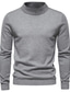 billige genser for menn-genser for menn genser ribbestrikket cropped strikket ensfarget turtleneck stilig grunnleggende hverdagsferie høst vinter svart blå m l xl / lang ermet