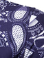 Недорогие Рубашка мужская с принтом-Муж. Рубашка Летняя рубашка Графика Классический воротник Черный Темно синий Повседневные С короткими рукавами Одежда Простой