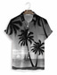 billige Hawaiiskjorter-Herre Skjorte Hawaii skjorte Sommer skjorte Grafisk Hawaiiansk Aloha Design Aftæpning Sort / Hvid Orange Grøn Trykt mønster Afslappet Daglig Kortærmet 3D-udskrivning Tøj Mode Designer Afslappet