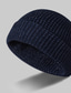 ieftine Pălării Bărbați-Bărbați Pălărie Beanie / Slouchy În aer liber Stradă Zilnice Tricotat Culoare pură Rezistent la Vânt Cald Albastru Deschis