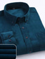 preiswerte Flanell Hemden-Herren Flanelljacke Flanell Hemden Cord Hemd Feste Farbe Cord - Schwarz Cord - Grau Cord marineblau Cord Burgund Cord dunkelgrün Bekleidung Baumwolle