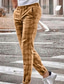 זול מכנסי טרנינג-בגדי ריקוד גברים ישר מכנסי טרנינג מכנסיים מכנסיים כיס משובץ קומפורט נושם קזו&#039;אל יומי תערובת כותנה ספורט אופנתי תלתן פול מיקרו-אלסטי