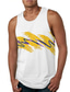 cheap Gym Tank Tops-Men&#039;s Vest Top Tank Top Shirt Vest Casual Beach Summer Sleeveless White Yellow Rose Red Curve Print Crew Neck Daily Holiday 3D Print Clothing Clothes Casual Beach