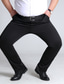 ieftine Pantaloni Chinos-Bărbați Costume chinez Pantaloni Pantaloni Buzunar Culoare solidă Respirabil Exterior Afaceri Casual Retro / vintage Oficial Negru Gri Strech