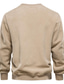 billiga tröja för män-herrtröja tröja stickad stickad enfärgad rund hals snyggt hem dagligen höst vinter vit svart s m l / långärmad / långärmad
