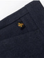 preiswerte Chinos-Herren Anzughosen Chinesisch Chino Hose Hose Tasche Feste Farbe Komfort Atmungsaktiv Geschäft Casual Modisch Formell Schwarz Dunkelgray elastisch