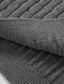 baratos suéter pulôver masculino-Homens Suéter Pulôver suéter Estriado Tricotar Zíper Tricotado Côr Sólida Colarinho Chinês Básico à moda Diário Feriado Roupa Inverno Outono Preto Cáqui S M L