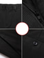 preiswerte Chinos-Herren Anzughosen Chinesisch Chino Hose Hose Tasche Feste Farbe Komfort Atmungsaktiv Geschäft Casual Modisch Formell Schwarz Grau elastisch