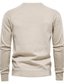 Χαμηλού Κόστους ανδρικό πουλόβερ πουλόβερ-ανδρικό πουλόβερ πουλόβερ πουλόβερ πλεκτό πλεκτό μονόχρωμο πλήρωμα λαιμόκοψη κομψό σπίτι καθημερινό φθινόπωρο χειμώνα λευκό μαύρο s m l / μακρυμάνικο / μακρυμάνικο